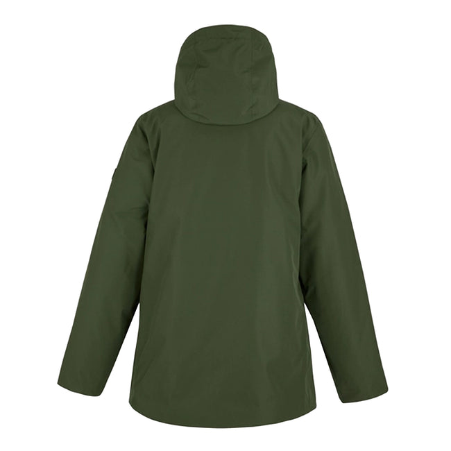 Dark Khaki-Black - Back - Regatta Womens-Ladies Melane Insulated Waterproof Jacket