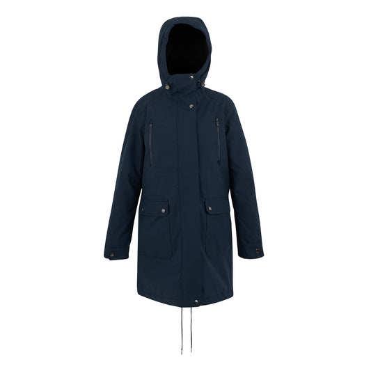 Navy Blue - Front - Regatta Womens-Ladies Valenta Waterproof Jacket