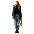 Navy Blue - Pack Shot - Regatta Womens-Ladies Valenta Waterproof Jacket