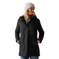 Black - Lifestyle - Regatta Womens-Ladies Valenta Waterproof Jacket