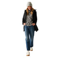 Black - Pack Shot - Regatta Womens-Ladies Valenta Waterproof Jacket