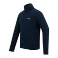 Navy - Side - Regatta Mens Thompson Marl Half Zip Fleece Jacket