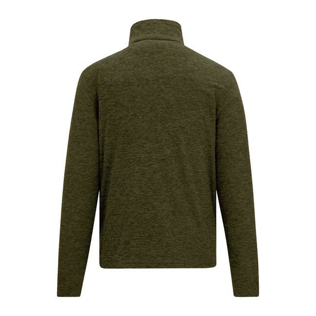 Olive Night - Back - Regatta Mens Thompson Marl Half Zip Fleece Jacket