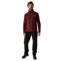 Dark Maroon - Pack Shot - Regatta Mens Thompson Marl Half Zip Fleece Jacket