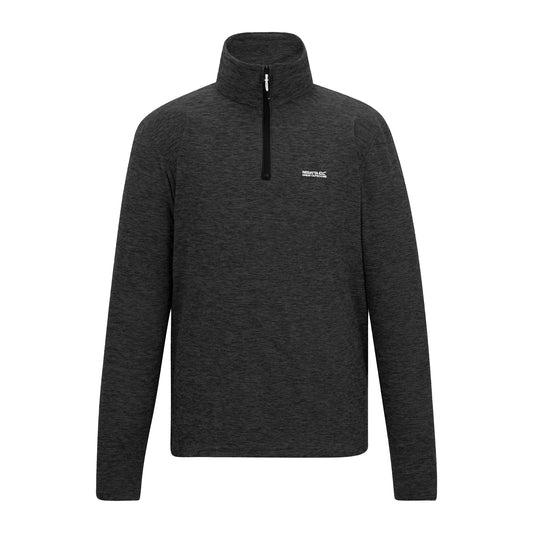 Ash - Front - Regatta Mens Thompson Marl Half Zip Fleece Jacket