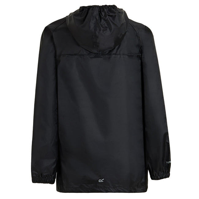 Black - Back - Regatta Great Outdoors Childrens-Kids Stormbreak Waterproof Jacket