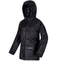 Black - Side - Regatta Great Outdoors Childrens-Kids Stormbreak Waterproof Jacket