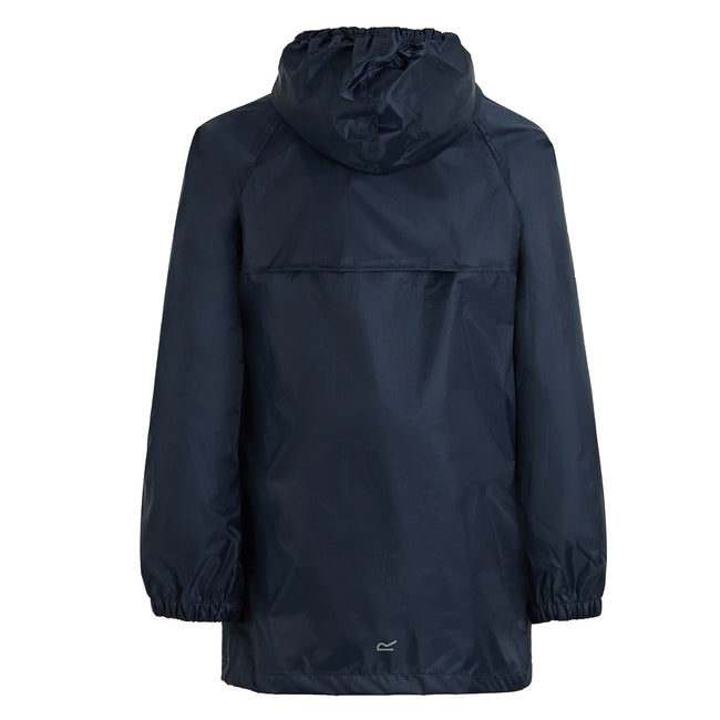 Navy - Back - Regatta Great Outdoors Childrens-Kids Stormbreak Waterproof Jacket