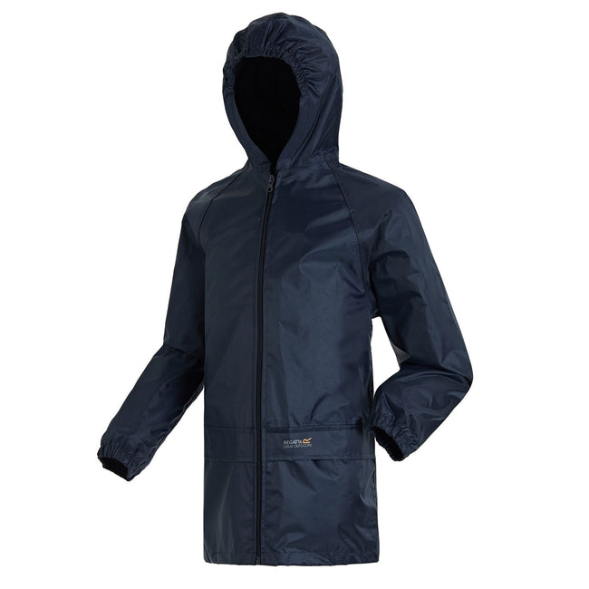 Navy - Side - Regatta Great Outdoors Childrens-Kids Stormbreak Waterproof Jacket