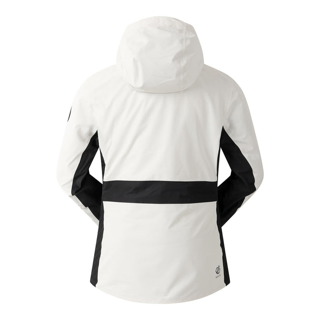 Egret White-Black - Back - Dare 2B Womens-Ladies Issy Ski Jacket