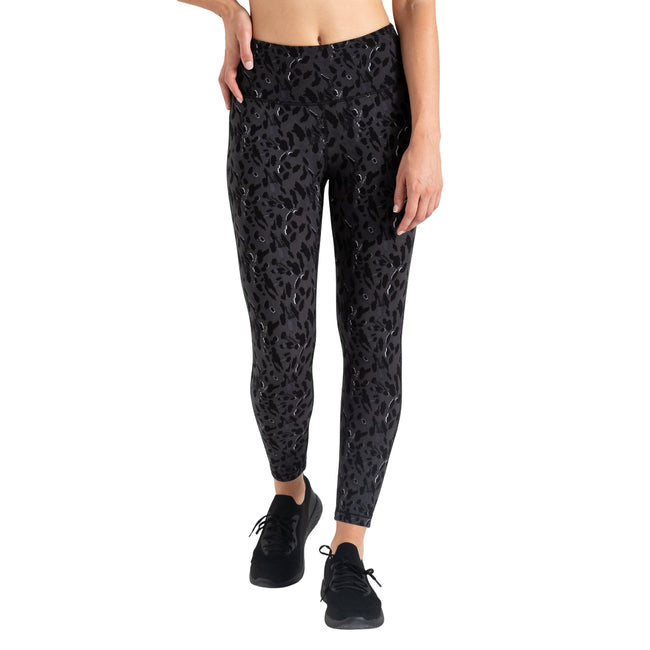Black - Lifestyle - Dare 2B Womens-Ladies Influential Dash Print Gym Leggings