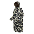 Multicoloured - Side - Regatta Unisex Adult Leopard Print Changing Robe
