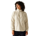 Light Vanilla - Lifestyle - Regatta Womens-Ladies Frankie Borg Quarter Zip Fleece Top