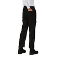 Black - Back - Regatta Professional Womens-Ladies Pro Action Stretch Trousers