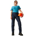 Navy - Close up - Regatta Womens-Ladies Prolite Trousers