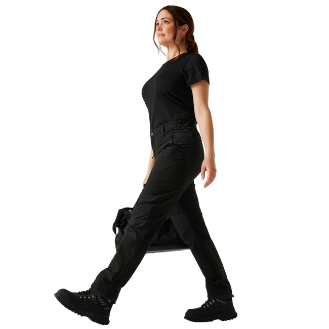 Black - Close up - Regatta Womens-Ladies Prolite Trousers
