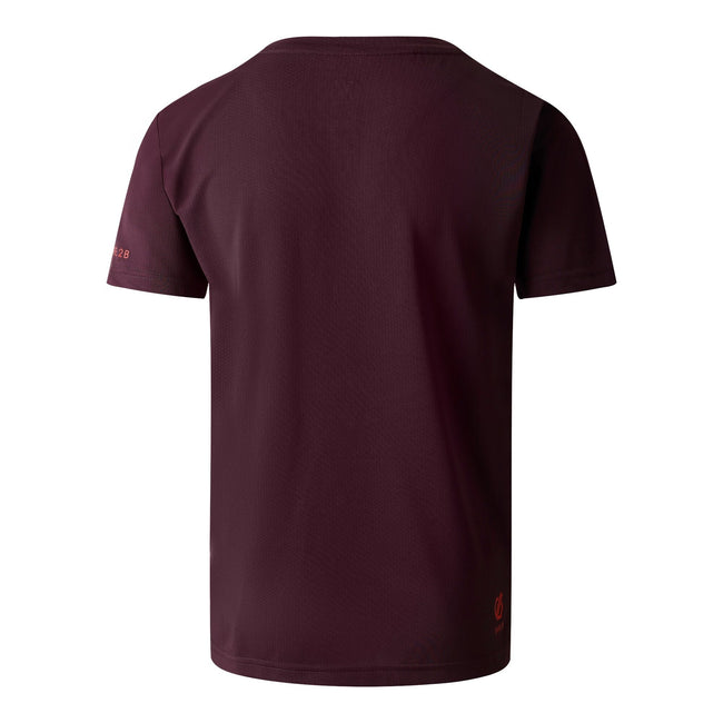 Deep Plum - Back - Dare 2B Childrens-Kids Amuse II Dinosaur Skeleton T-Shirt