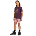 Deep Plum - Close up - Dare 2B Childrens-Kids Amuse II Dinosaur Skeleton T-Shirt