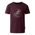 Deep Plum - Front - Dare 2B Childrens-Kids Amuse II Dinosaur Skeleton T-Shirt