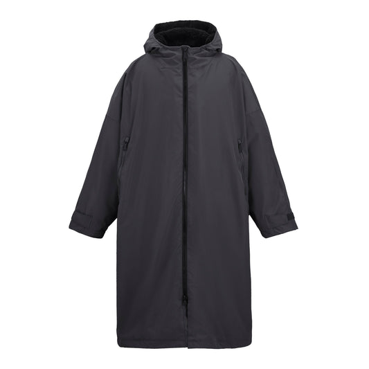 Slate Grey-Black - Front - Regatta Unisex Adult Changing Robe