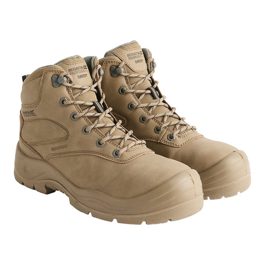 Stone - Front - Regatta Mens Guardstone Safety Boots
