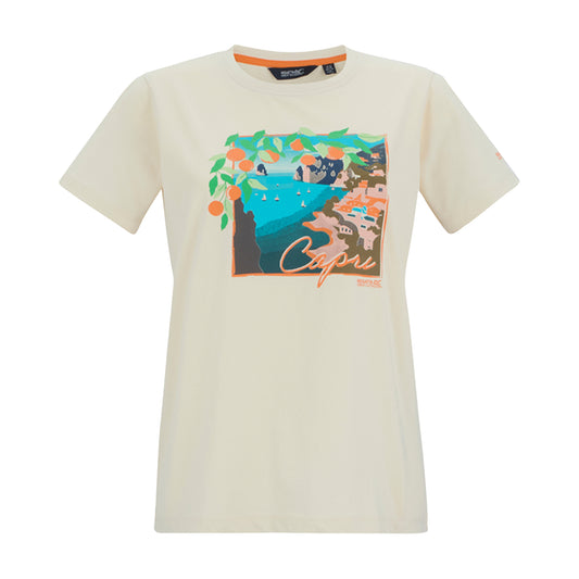 Light Vanilla - Front - Regatta Womens-Ladies Filandra VX Capri Seaside T-Shirt
