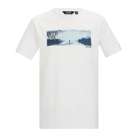 White - Front - Regatta Mens Cline IX Outdoor Wild T-Shirt