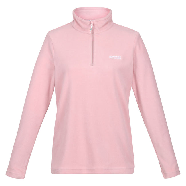 Powder Pink - Front - Regatta Great Outdoors Womens-Ladies Sweetheart 1-4 Zip Fleece Top