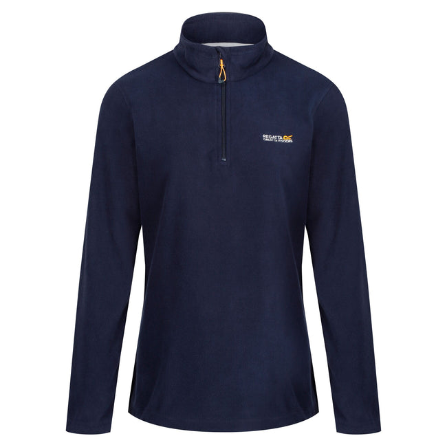 Navy - Side - Regatta Great Outdoors Womens-Ladies Sweetheart 1-4 Zip Fleece Top