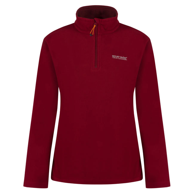 Rumba Red - Front - Regatta Great Outdoors Womens-Ladies Sweetheart 1-4 Zip Fleece Top