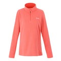 Peach Bloom - Front - Regatta Great Outdoors Womens-Ladies Sweetheart 1-4 Zip Fleece Top