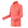 Peach Bloom - Side - Regatta Great Outdoors Womens-Ladies Sweetheart 1-4 Zip Fleece Top