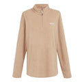 Warm Taupe - Front - Regatta Great Outdoors Womens-Ladies Sweetheart 1-4 Zip Fleece Top