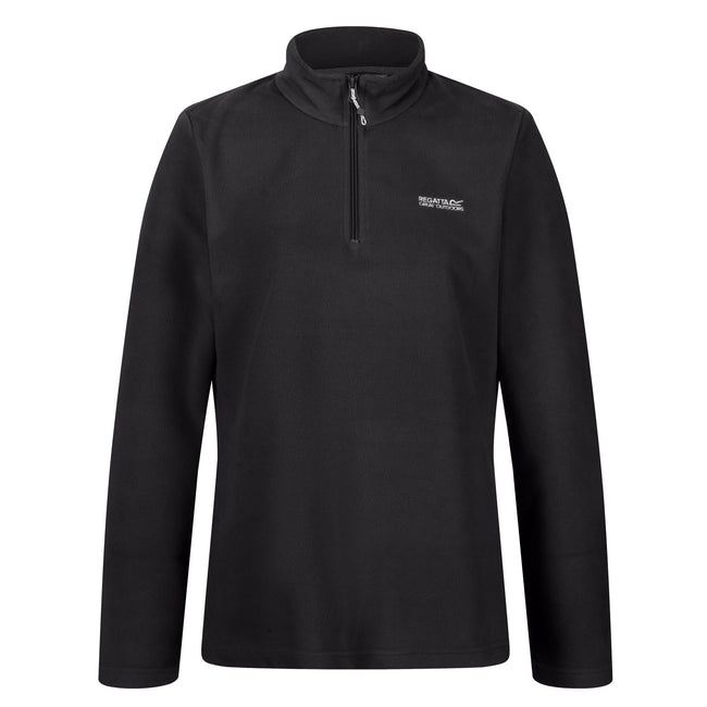 Black - Front - Regatta Great Outdoors Womens-Ladies Sweetheart 1-4 Zip Fleece Top