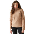 Warm Taupe - Lifestyle - Regatta Great Outdoors Womens-Ladies Sweetheart 1-4 Zip Fleece Top