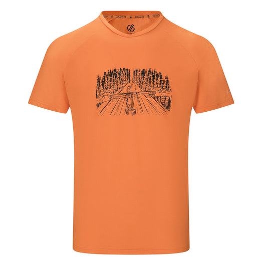 Burnt Orange - Front - Dare 2B Mens Tech II Trees T-Shirt