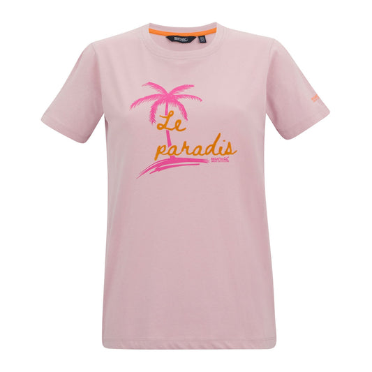 Pink Haze - Front - Regatta Womens-Ladies Filandra VX Palm T-Shirt