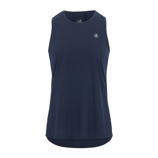 Navy - Front - Dare 2B Womens-Ladies Nimble Lightweight Vest Top