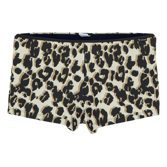 Multicoloured - Front - Regatta Womens-Ladies Aceana Leopard Print Bikini Shorts