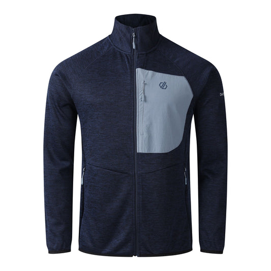 Navy-Mercury - Front - Dare 2B Mens Torrek II Fleece Jacket
