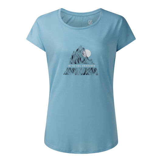 Nordic Blue - Front - Dare 2B Womens-Ladies Serenity Abstract Mountain T-Shirt