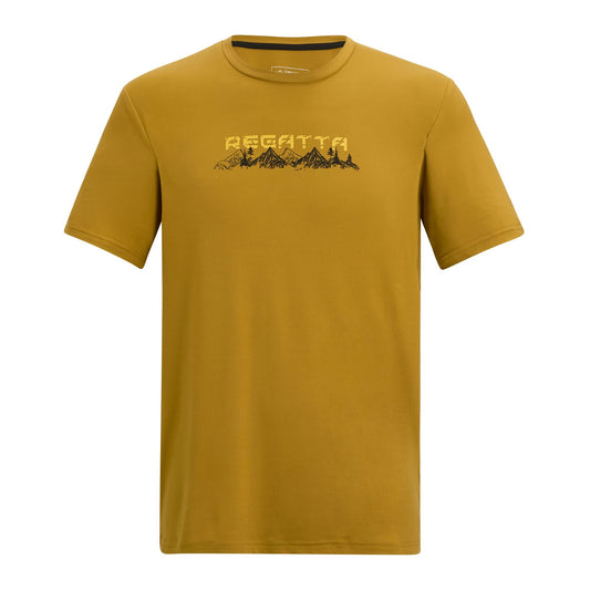 Wood Brown - Front - Regatta Mens Fingal Mountain T-Shirt