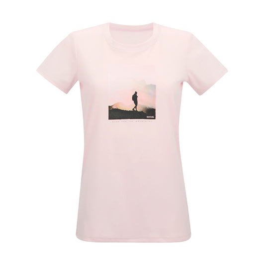 Pink Haze - Front - Regatta Womens-Ladies Fingal Adventure Print T-Shirt