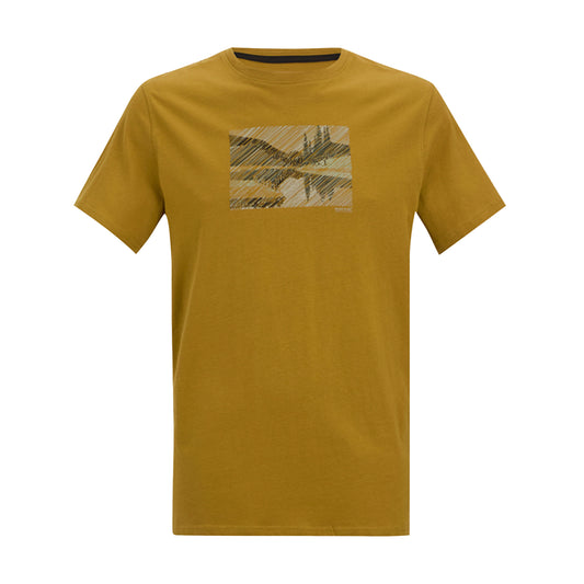 Wood Brown - Front - Regatta Mens Breezed Landscape T-Shirt