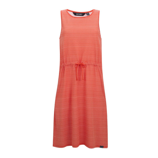 Tangerine Tango-White - Front - Regatta Womens-Ladies Amorie Dress