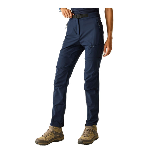 Navy - Front - Dare 2B Womens-Ladies Melodic Pro Zip-Off Trousers