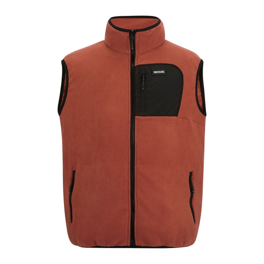 Brick-Black - Front - Regatta Professional Mens Frankie Fleece Gilet