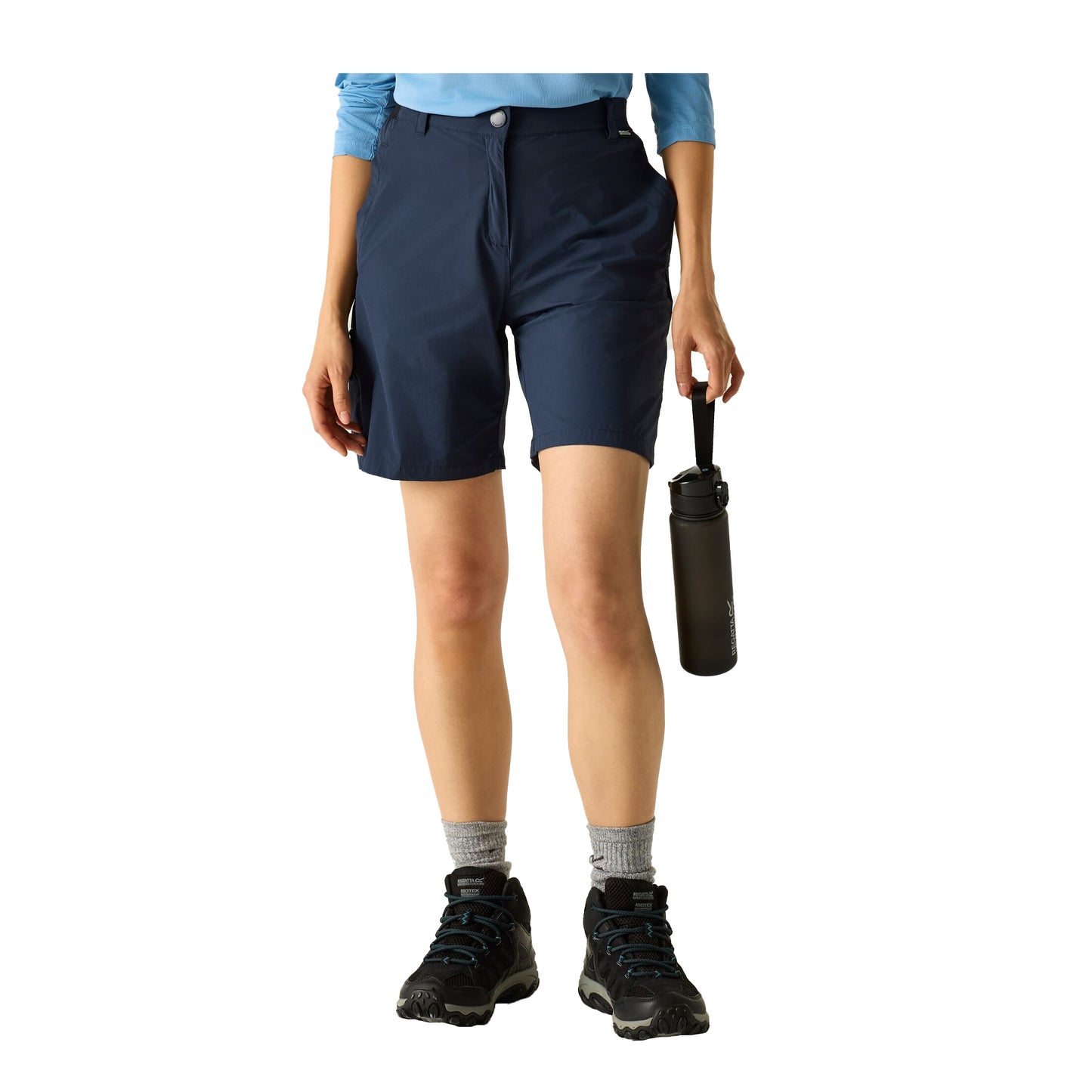 Navy - Lifestyle - Regatta Professional Womens-Ladies Light Insect Repellent Travel Shorts