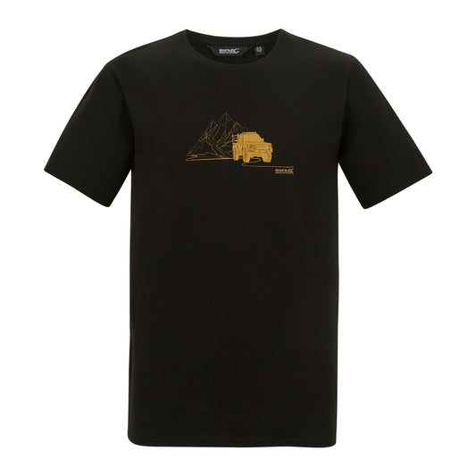 Black - Front - Regatta Mens Cline IX Desert Jeep T-Shirt