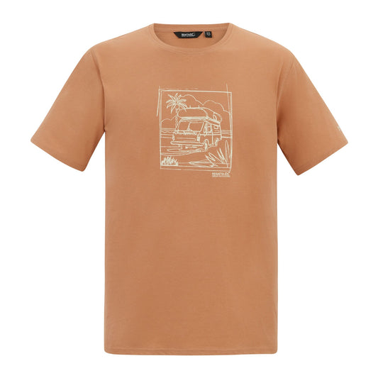 Italian Clay - Front - Regatta Mens Cline IX Caravan T-Shirt